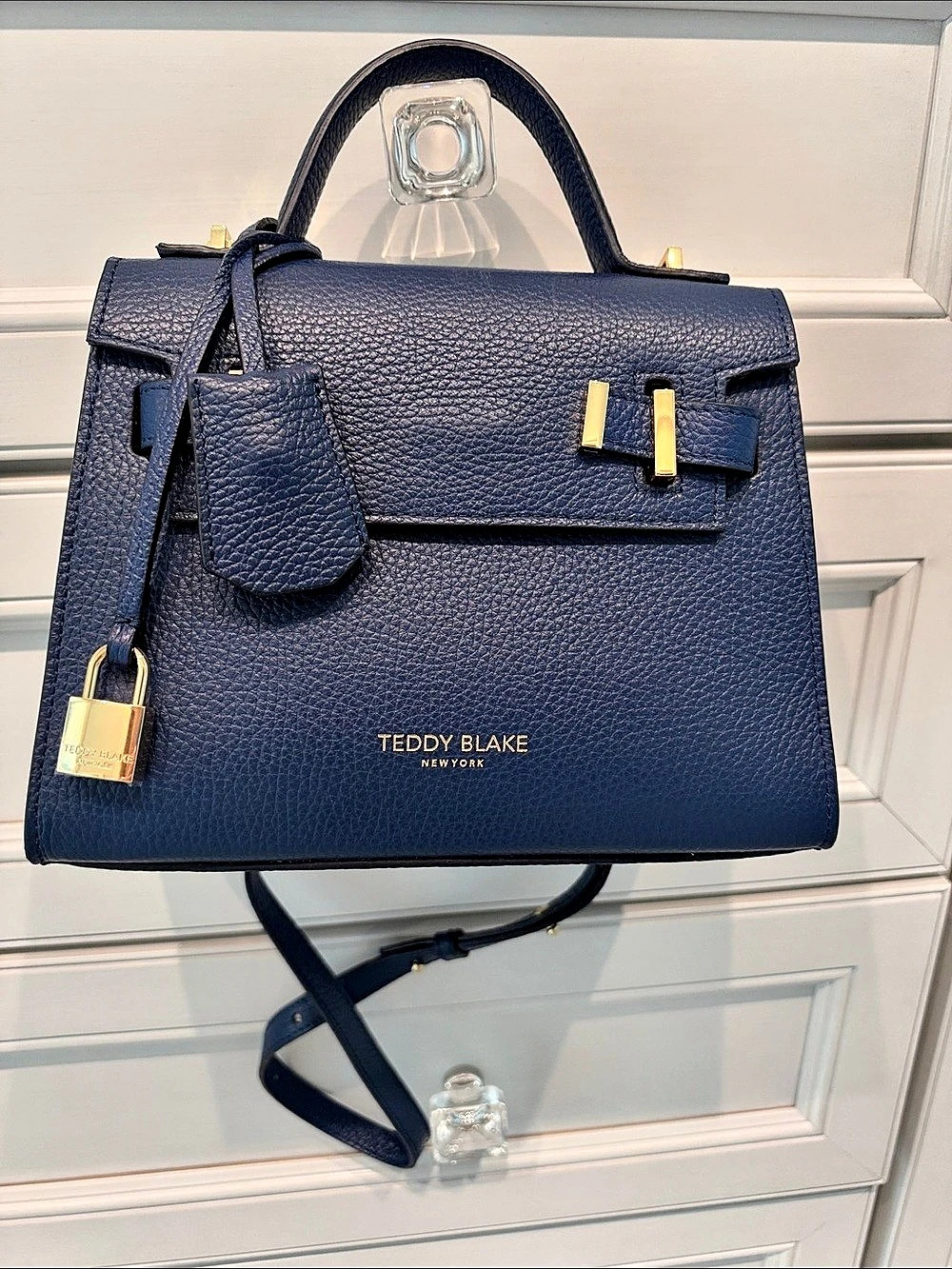 Teddy Blake Ava Stampato Blue Satchel